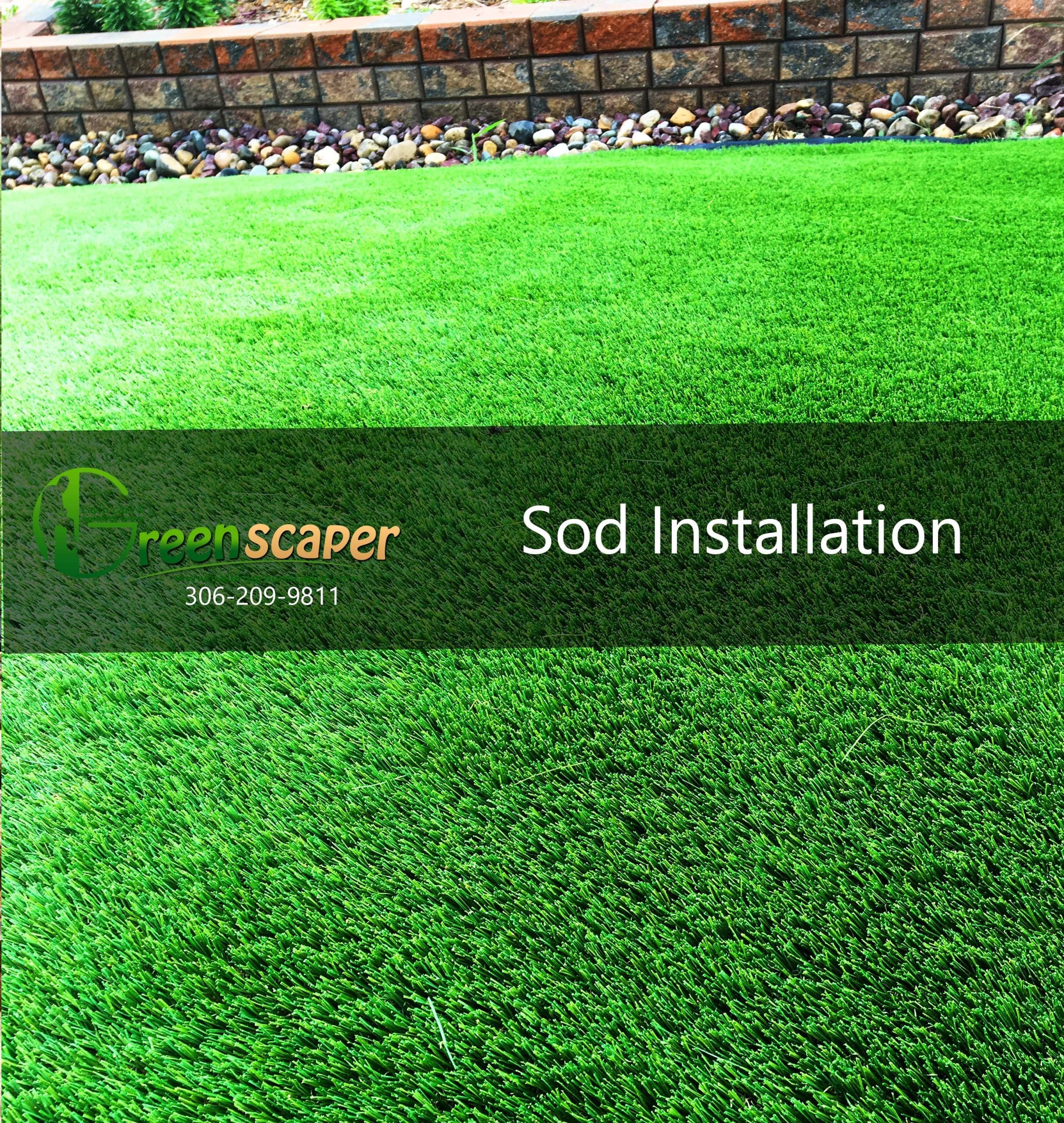 Sod Landscaping Project in Regina