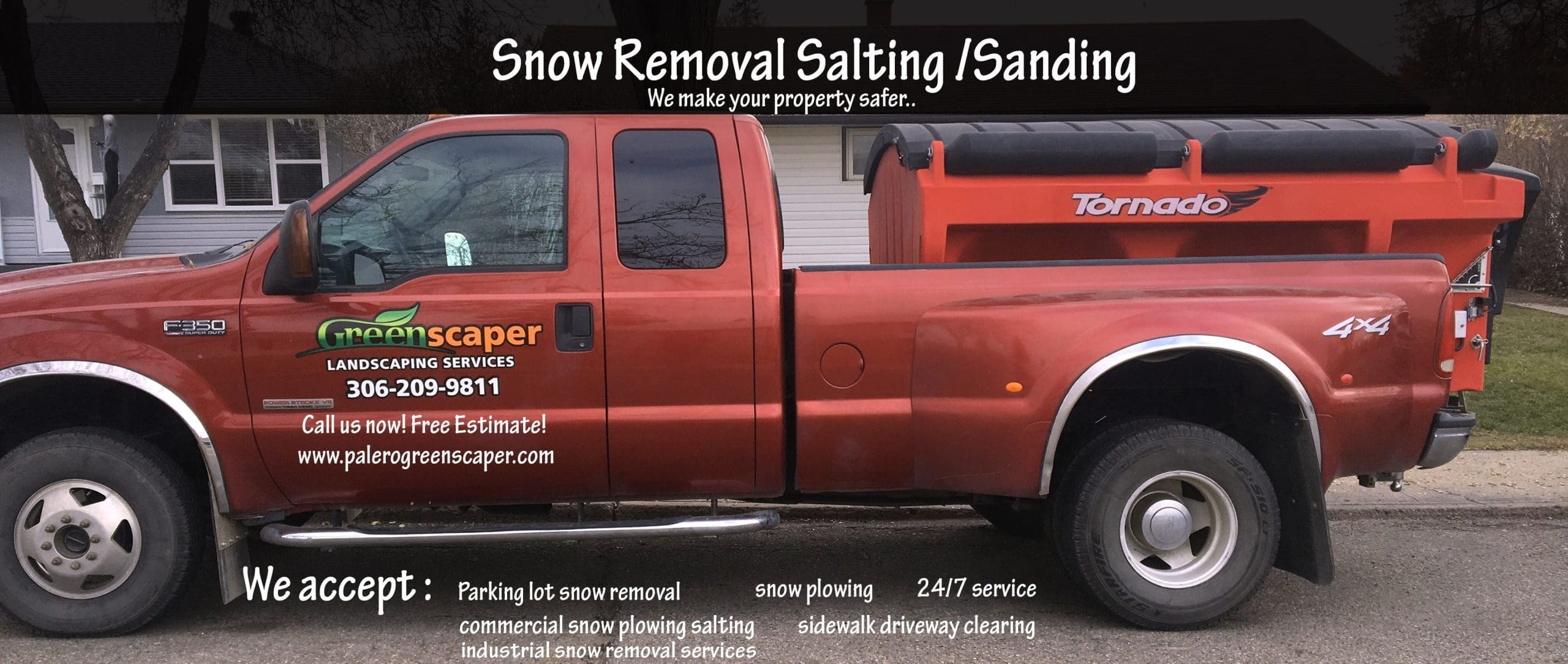 snow removal service sanding salting regina