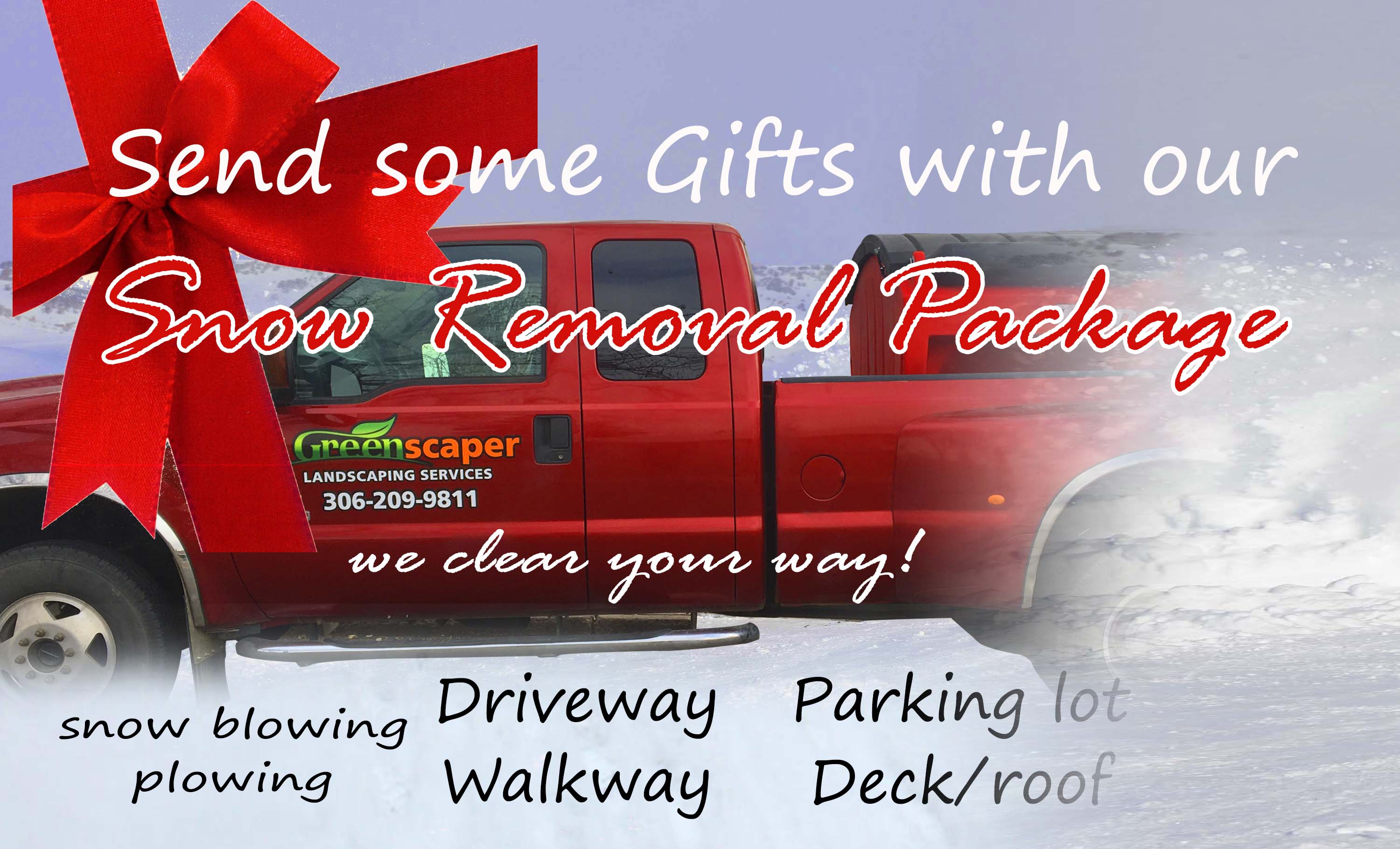 snow removal service gift package