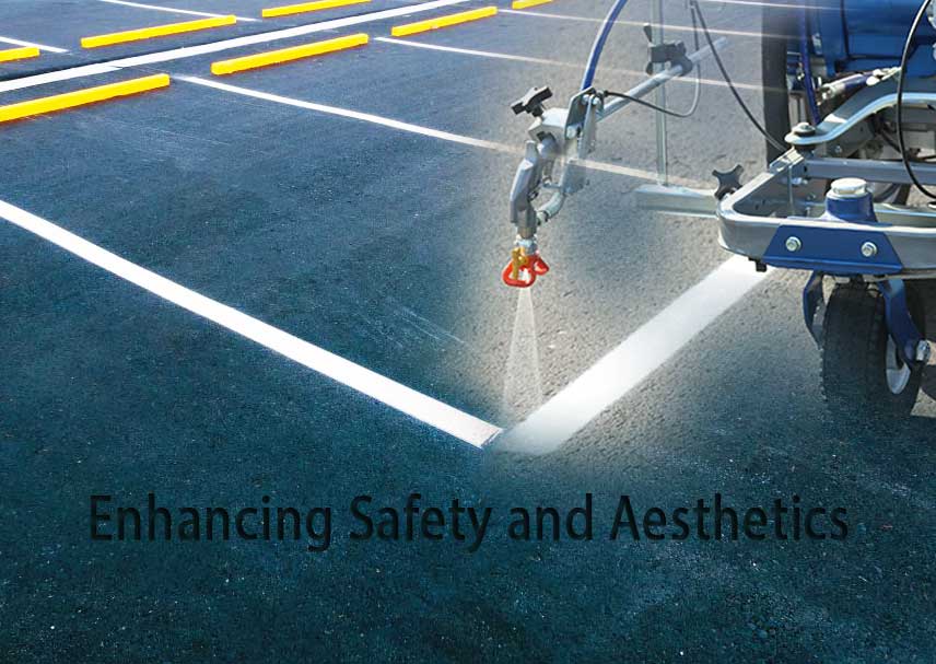 Parking Lot Line Painting for safety