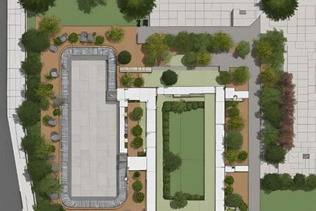 2D commercial landscape design