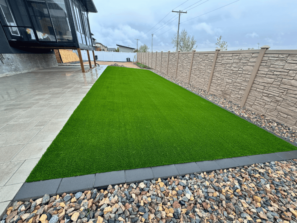 Artificial Turf Installation in Backyard Turf Services