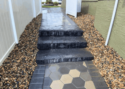 Residential walkway installation in Regina