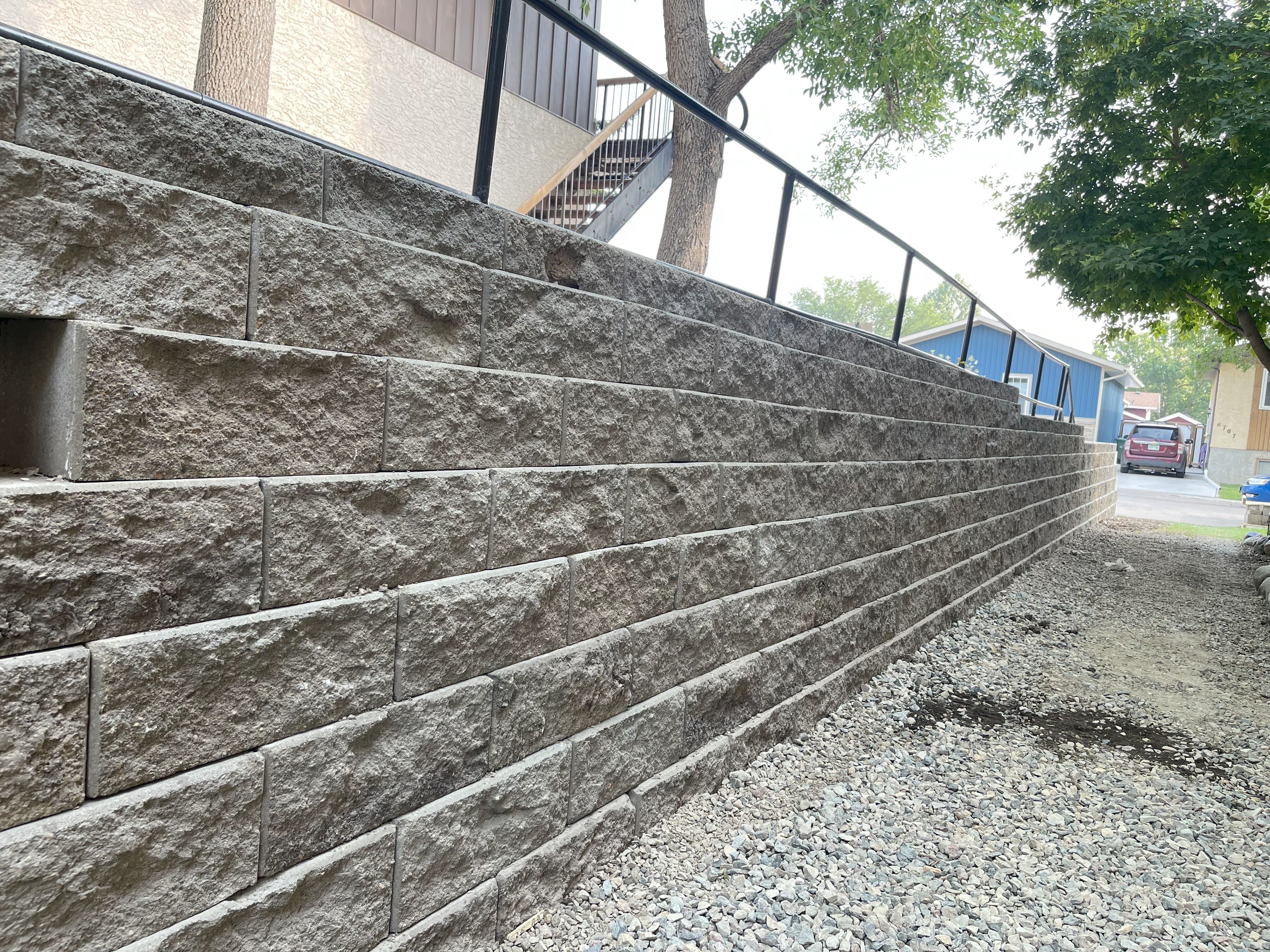 Retaining Wall Installation